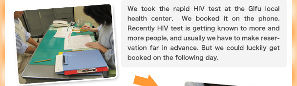 Report on HIV testing