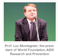 Prof. Luc Montagnier, the president of World Foundation AIDS Research and Prevention